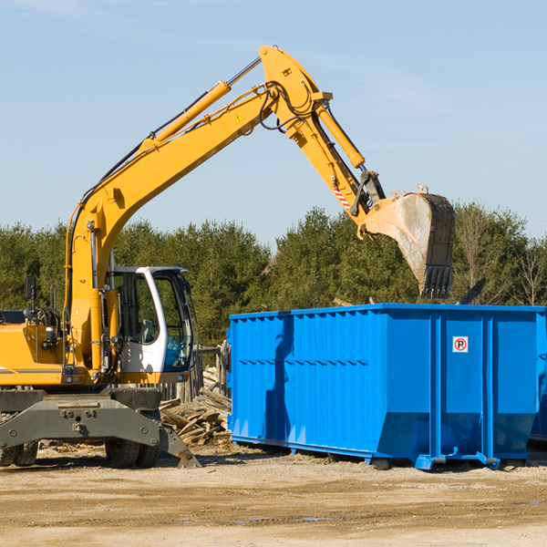 can i choose the location where the residential dumpster will be placed in Aneta